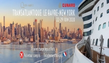 Transatlantique Le Havre - New York  Accompagnement Francophone, Transfert aller & Vol retour Inclus