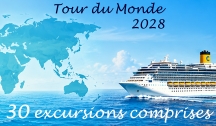 Tour Du Monde 2028 (Marseille) Fêtez Noël & le Nouvel An à Bord !